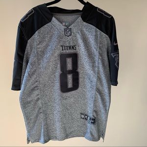 Marcus Mariota Limited Tennessee Titans Gridiron Gray & Black Jersey
